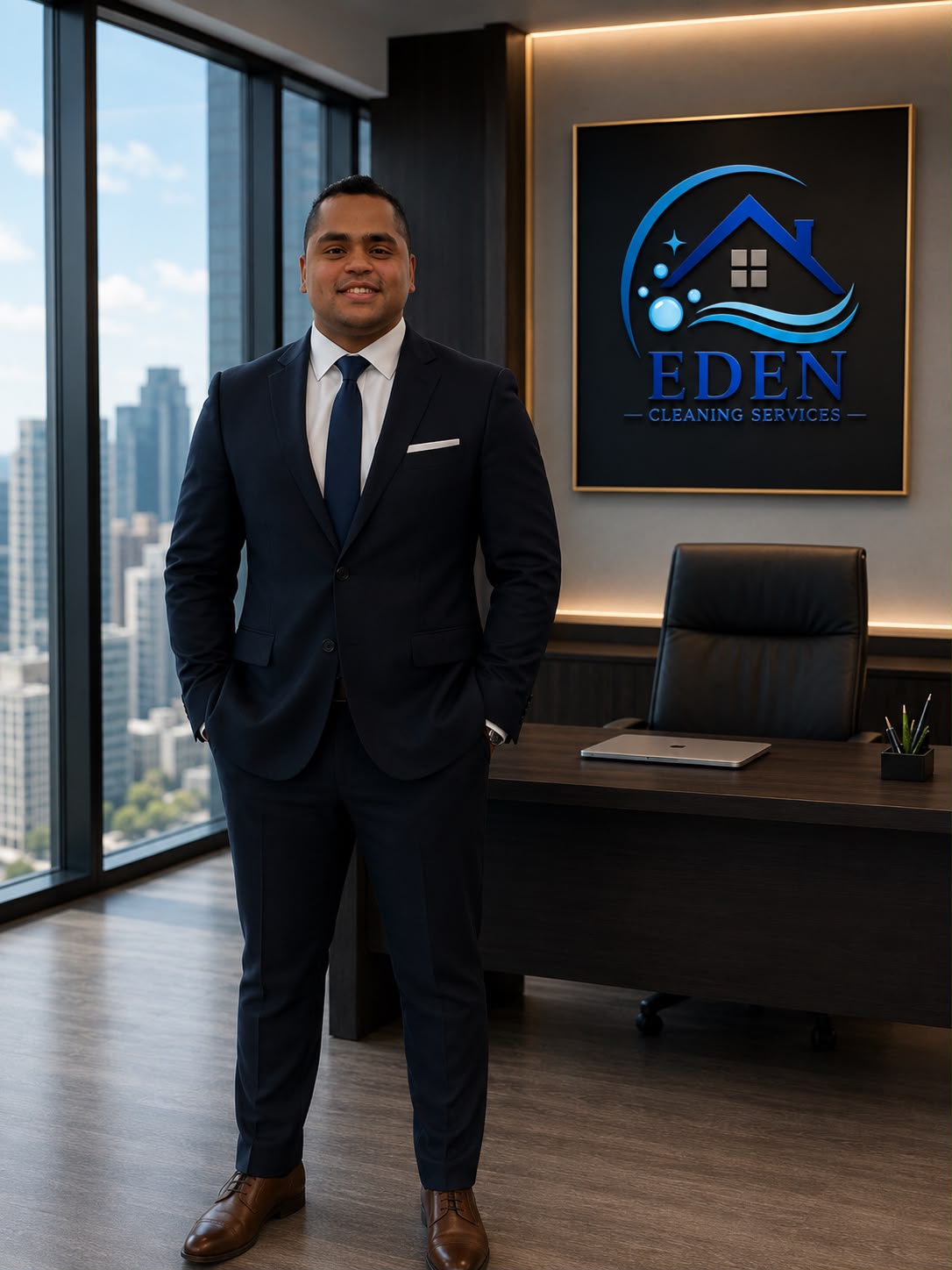 Eduar Urbaneja, Founder and CEO of Eden Cleaning Services