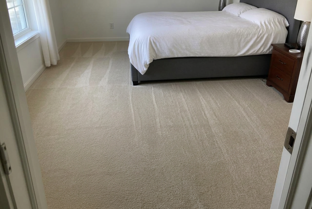 Illustrative example of a clean carpet deep clean