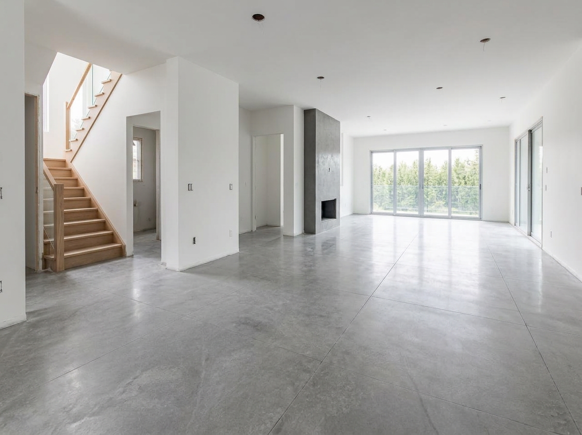 Illustrative example of a clean post-construction clean