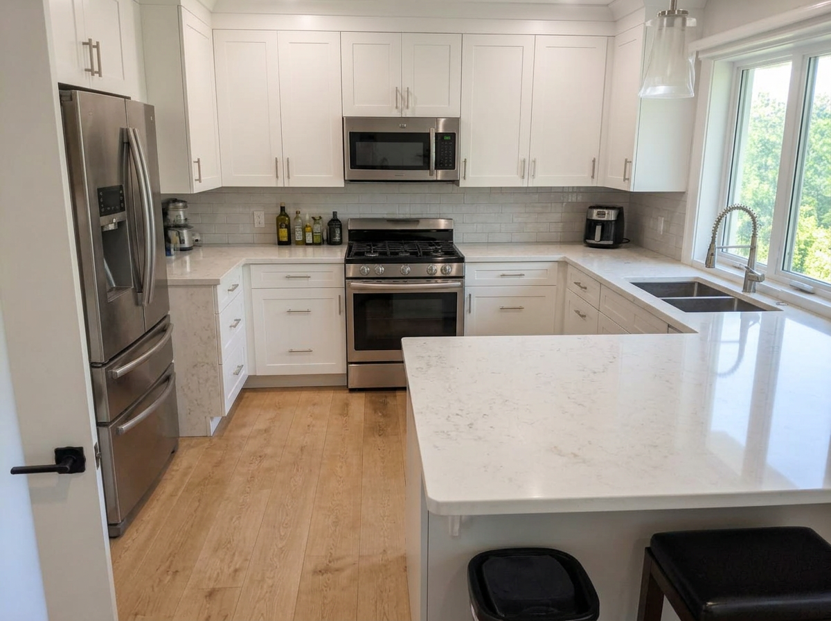 Illustrative example of a clean kitchen deep clean